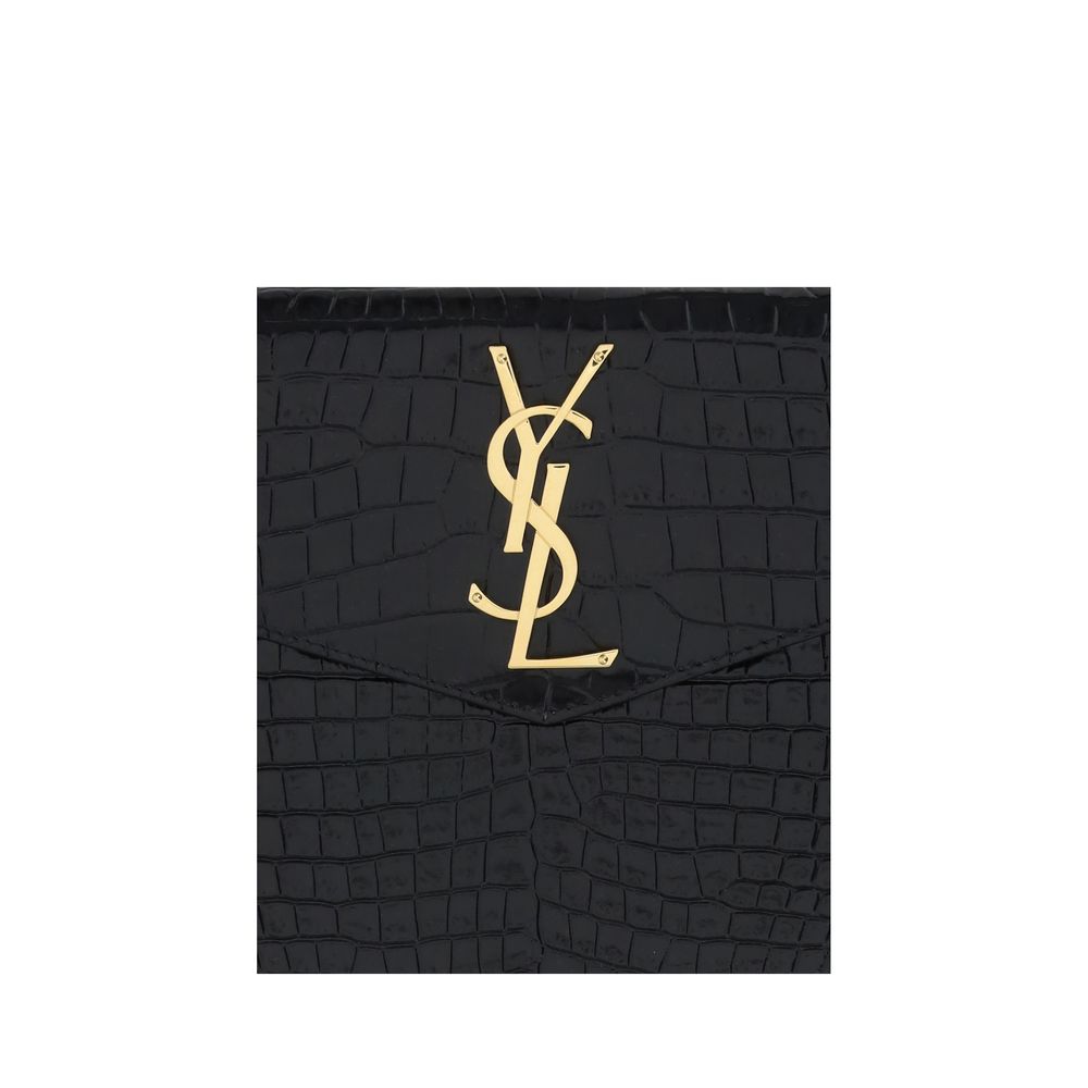 Saint Laurent Black Calf Leather Bos Taurus Accessories