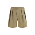 Saint Laurent Beige Cotton Bermuda Shorts