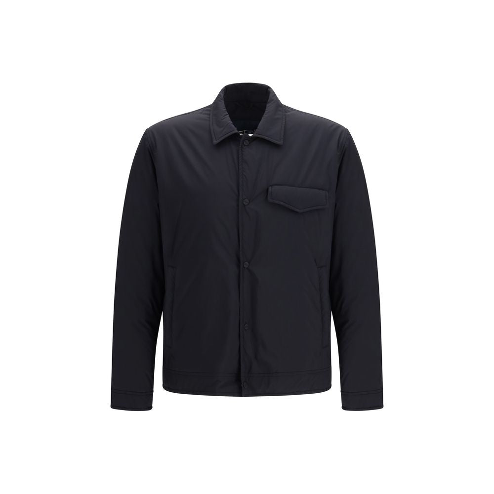 Herno Black Nylon Shell Jacket