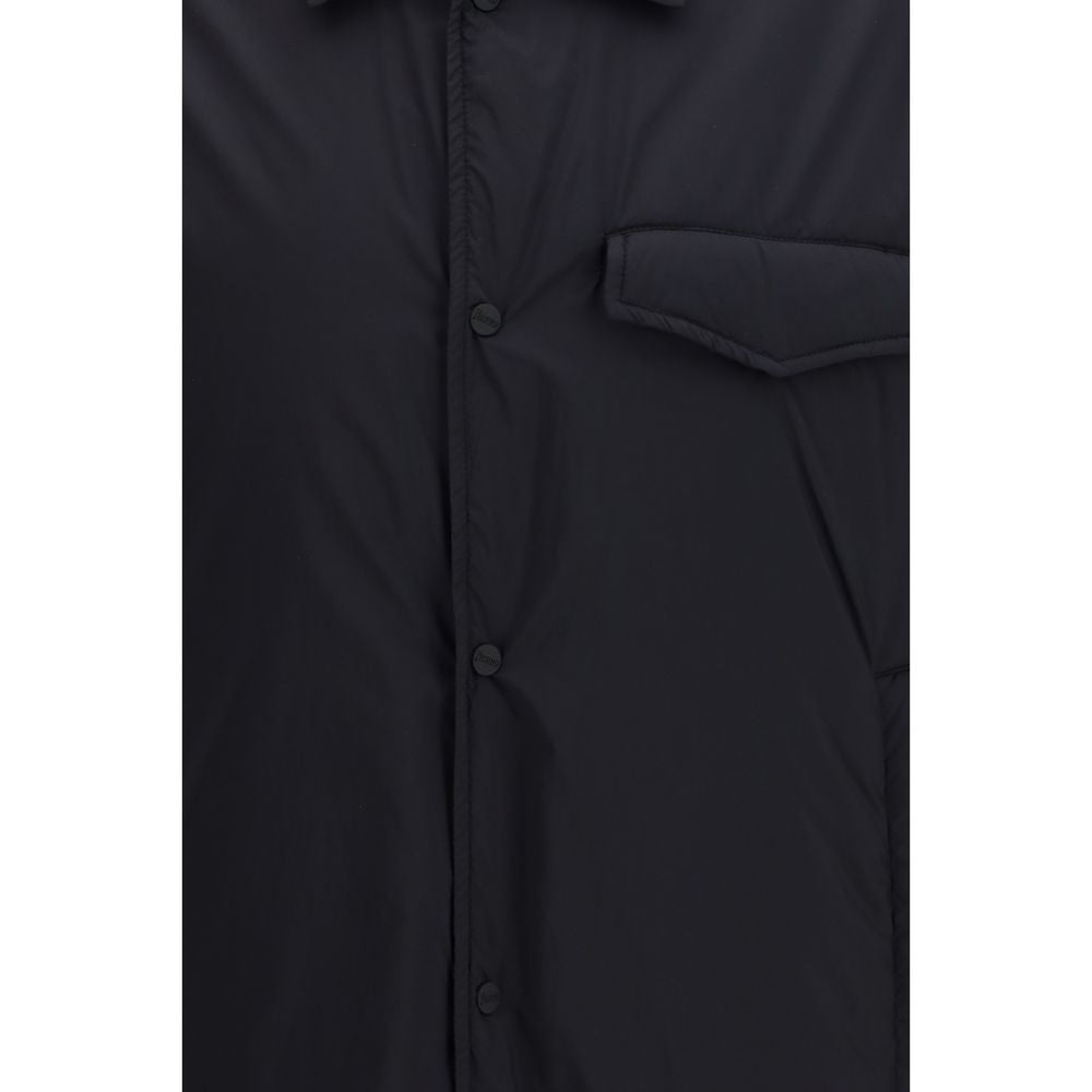 Herno Black Nylon Shell Jacket