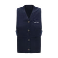 Miu Miu Blue Cashmere Sleeveles Sweater