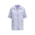 Dolce & Gabbana Blue Cotton Shortsleeve Shirt