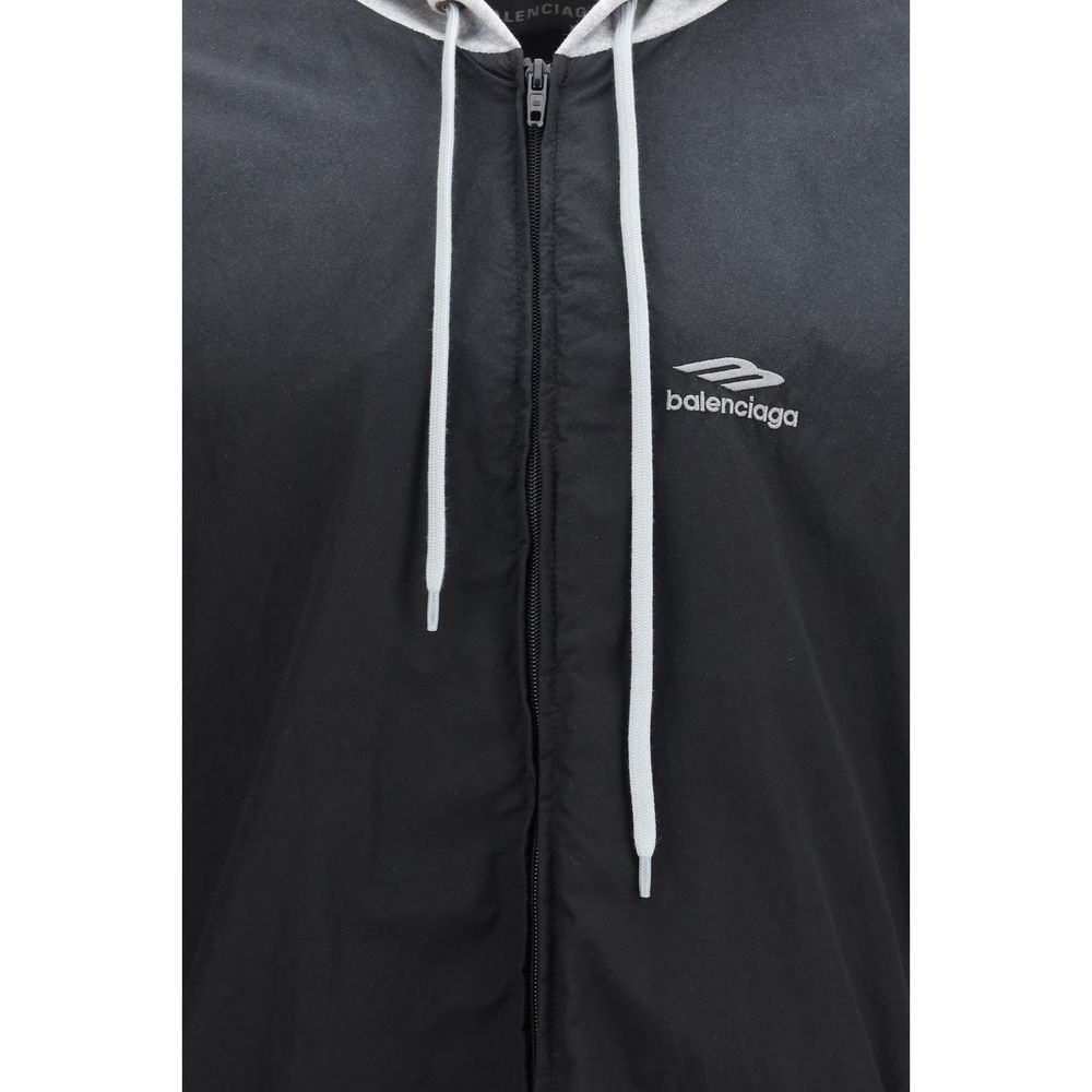 Balenciaga Black Polyester Bomber
