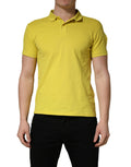Invicta Yellow Short Sleeve Pique Men Cotton Polo Shirt T-shirt