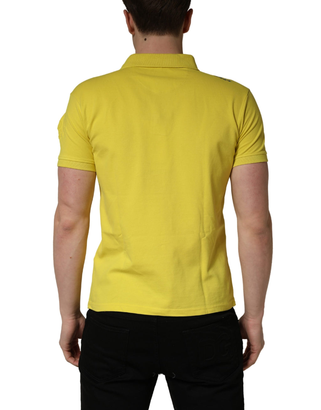 Invicta Yellow Short Sleeve Pique Men Cotton Polo Shirt T-shirt