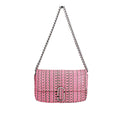 Marc Jacobs Neon Pink The Monogram Leather J Marc Mini Shoulder Bag Crossbody