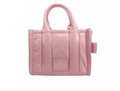 Marc Jacobs The Shiny Crinkle Micro Tote Bubblegum Leather Crossbody
