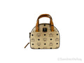 MCM Half Moon Mini Round Top Tote Crossbody Bag