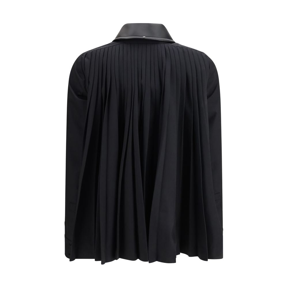 Max Mara Black Polyester Pattern Shirt