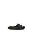 Moncler Black Rubber Flat Sandals