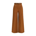 Max Mara Brown Cotton Casual Pants