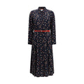 Max Mara Blue Silk Casual Dress