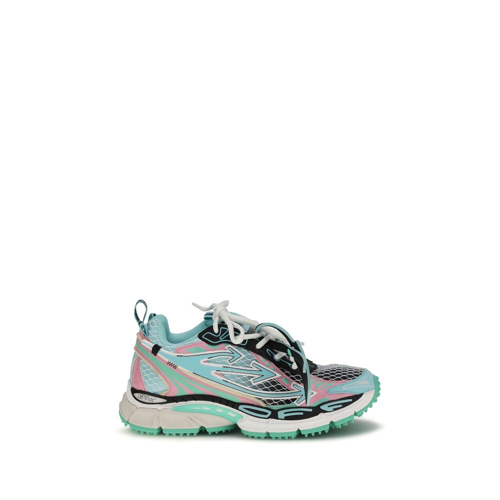 Off-White Multicolor Polyethylene Athletic Sneakers