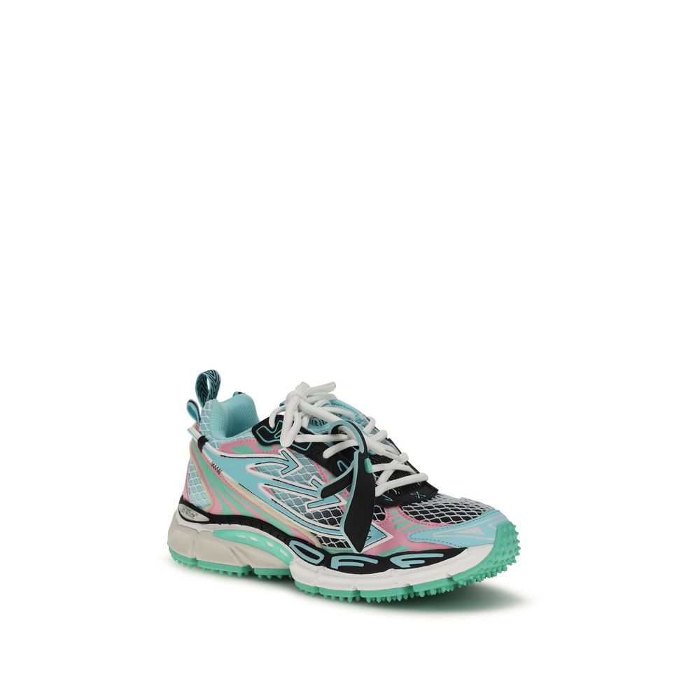 Off-White Multicolor Polyethylene Athletic Sneakers