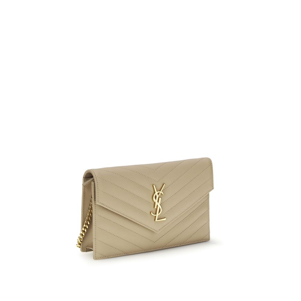 Saint Laurent Beige Calf Leather Bos Taurus Shoulder Bag