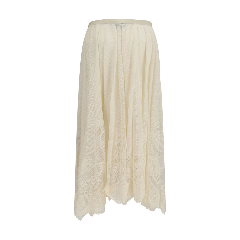 Fabiana Filippi Beige Cotton Long Skirt