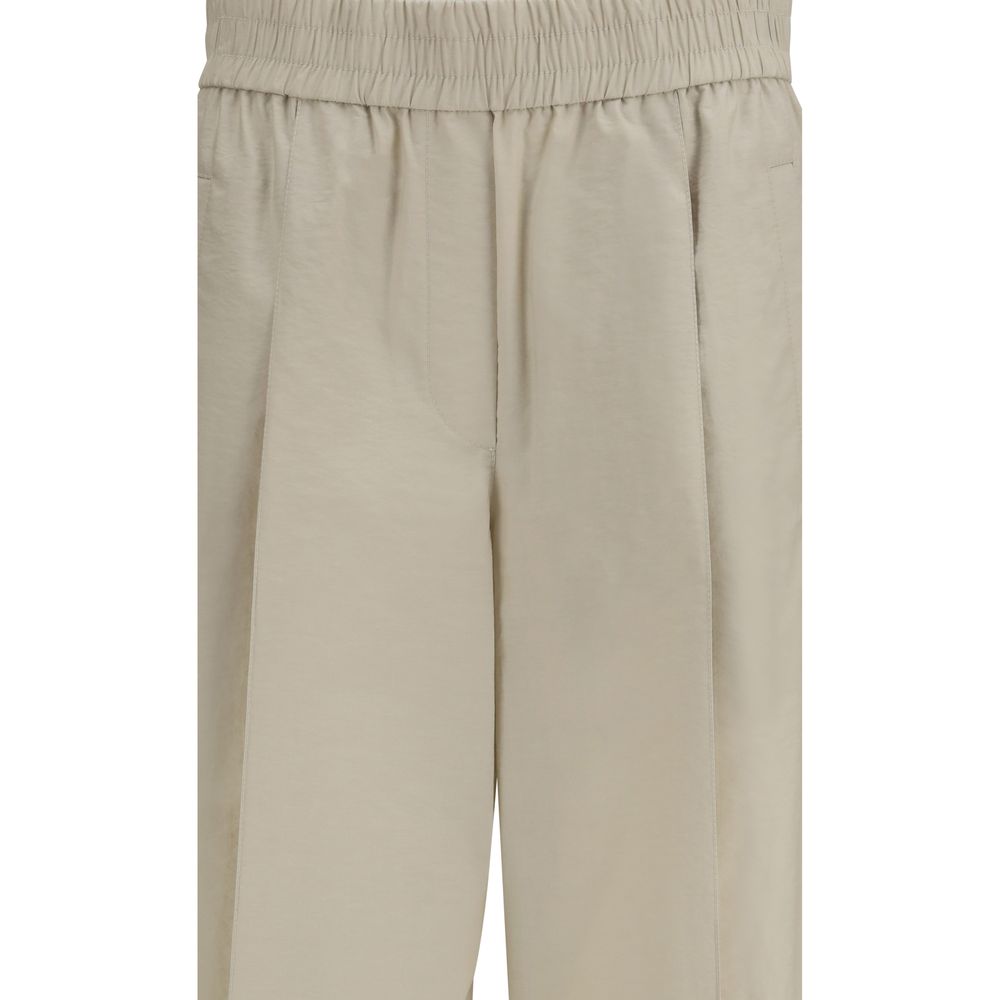 Brunello Cucinelli Beige Cotton Casual Pants