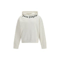 Palm Angels White Cotton Sweatshirt