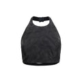 Max Mara Black Silk Pattern Shirt