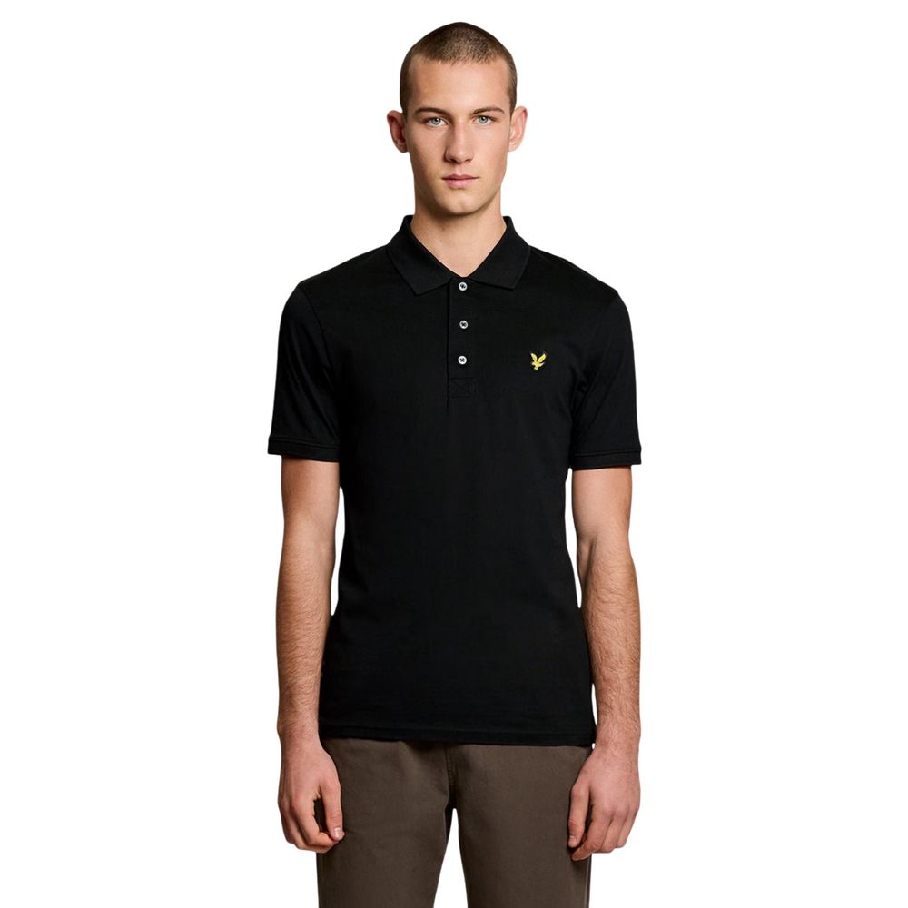 Lyle & Scott Black Cotton Polo Shirt