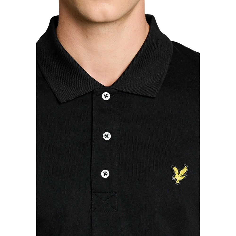 Lyle & Scott Black Cotton Polo Shirt