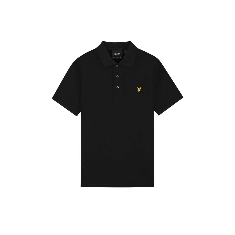 Lyle & Scott Black Cotton Polo Shirt