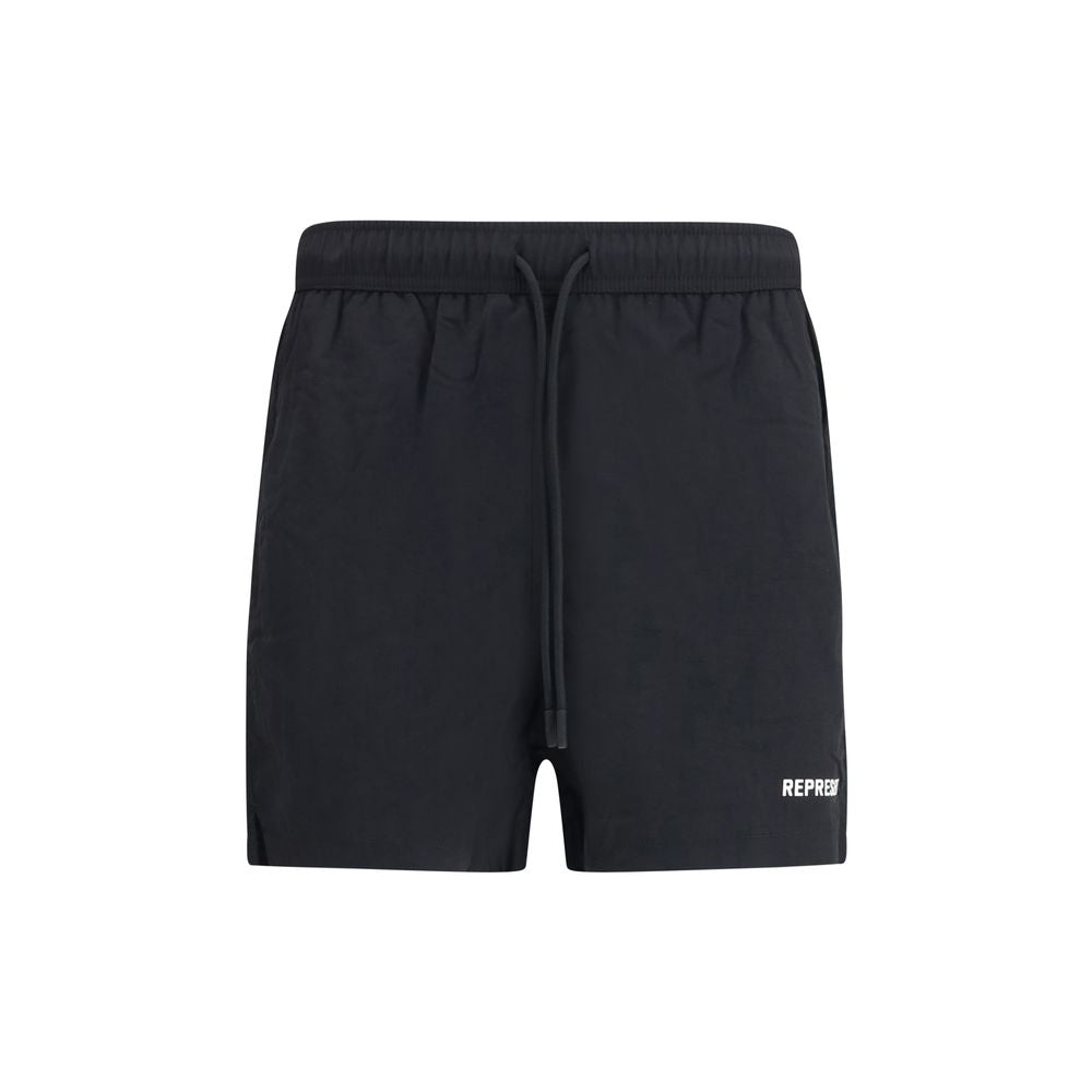 Represent Black Fabric Shorts