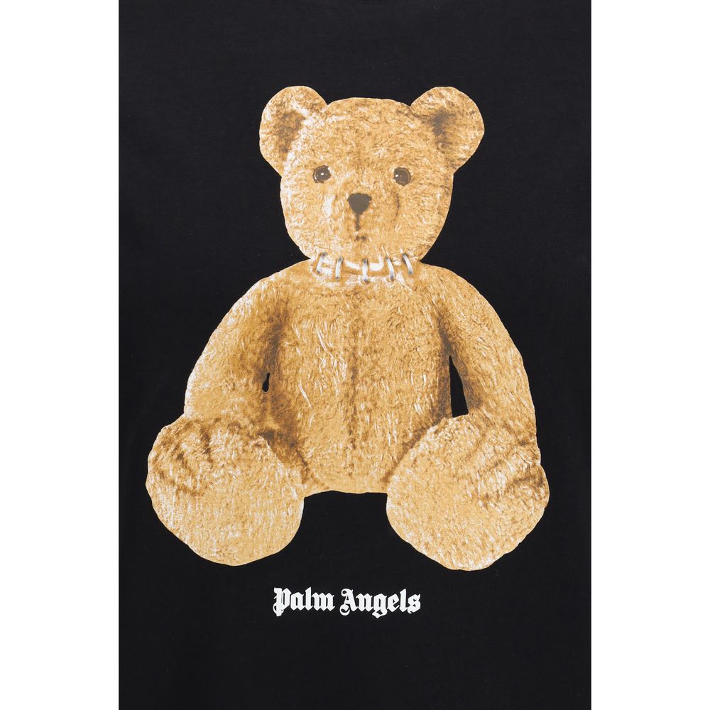 Palm Angels Black Cotton T-Shirt