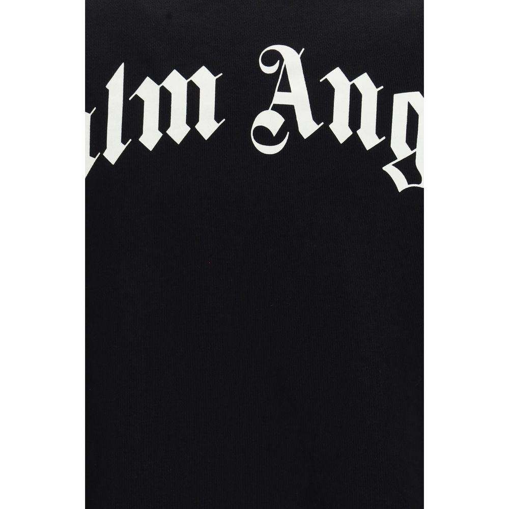 Palm Angels Black Cotton Sweatshirt