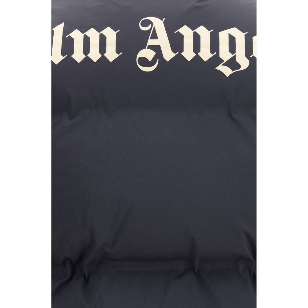 Palm Angels Black Polyamide Sleeveless Jacket