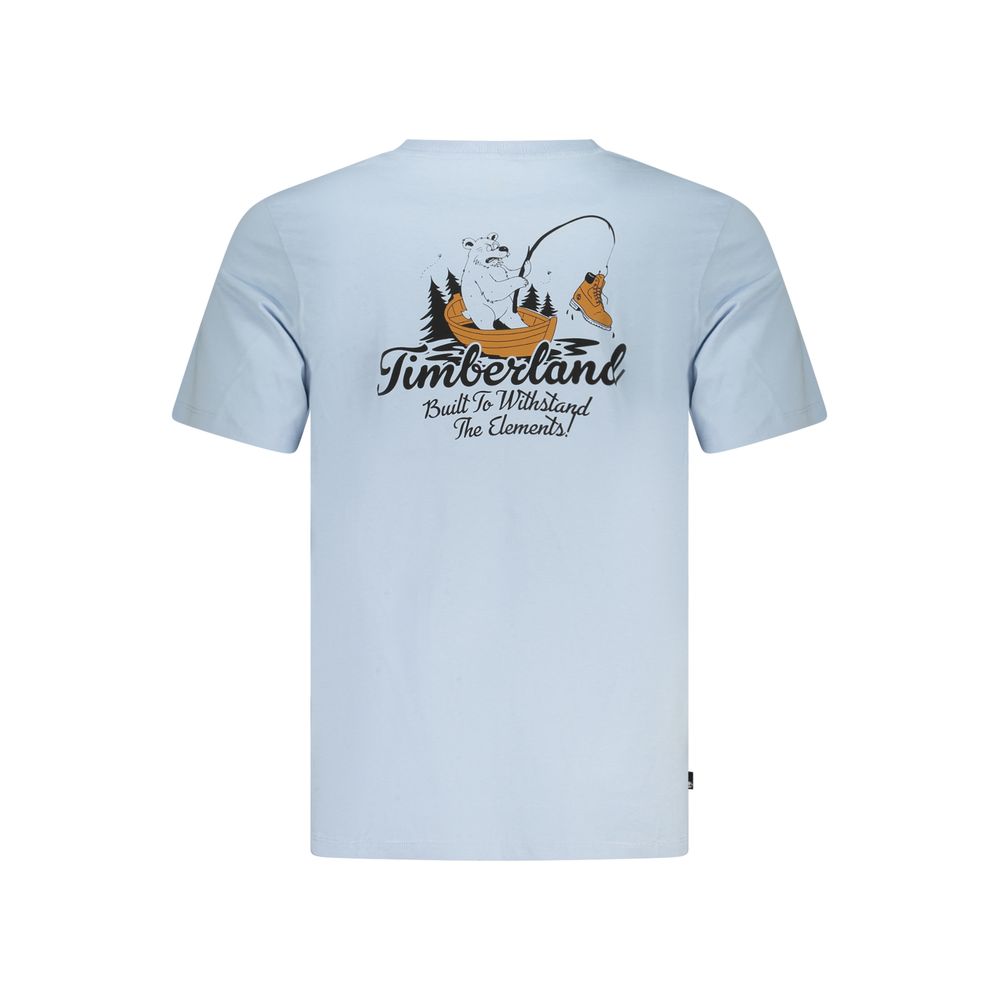 Timberland Azzurro Cotton Mens T-Shirt