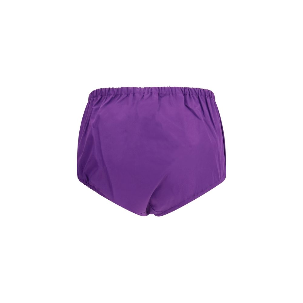 Prada Purple Cotton Bermuda Shorts