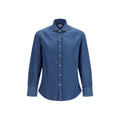 Brunello Cucinelli Blue Denim Shirt