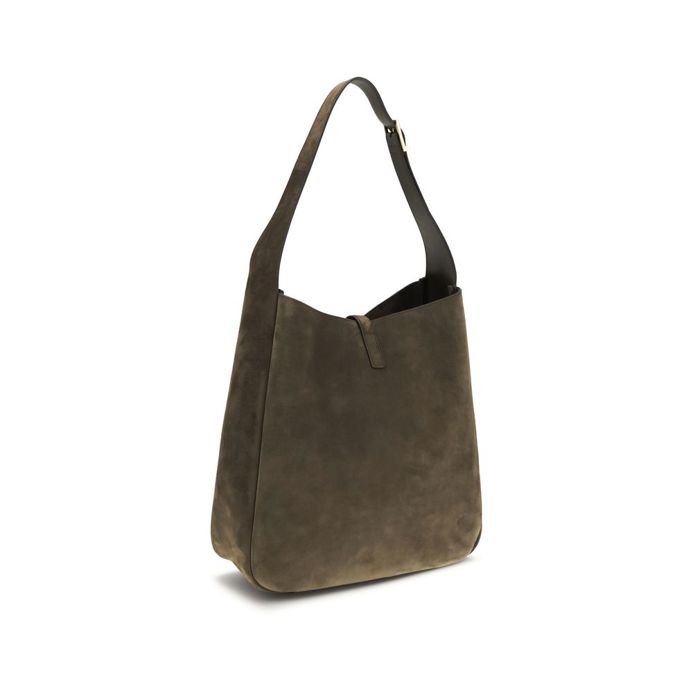 Saint Laurent Bicolor Calf Leather Bos Taurus Shoulder Bag