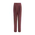 Saint Laurent Purple Silk Dress Pants