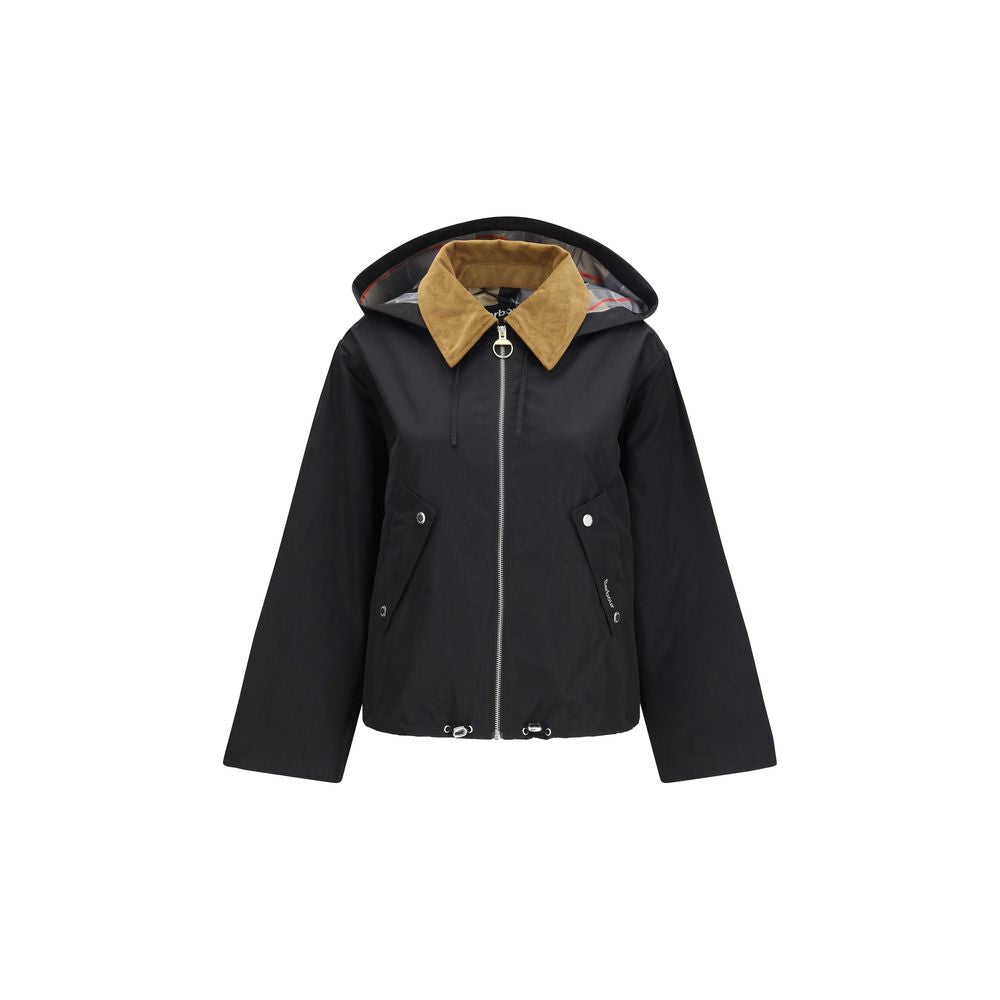 Barbour Black Polyester Shell Jacket