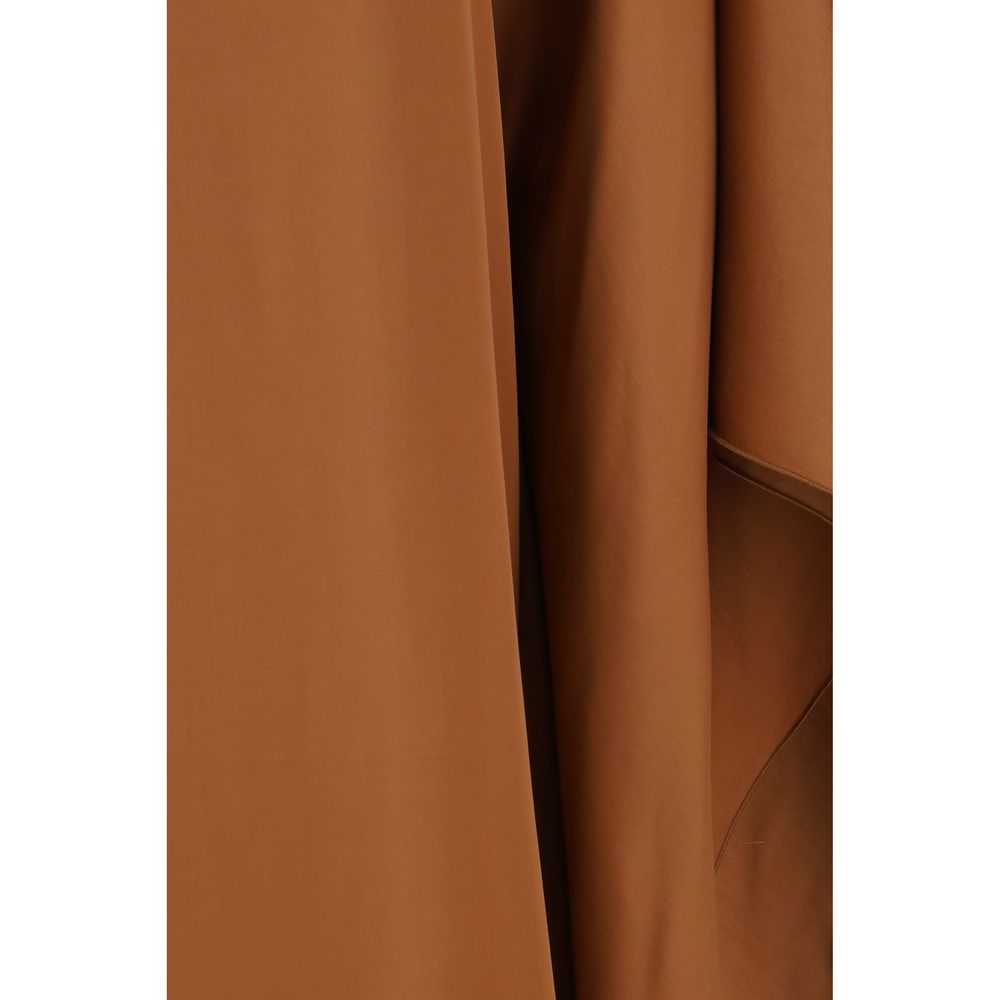 SA SU PHI Brown Viscose Long Dress