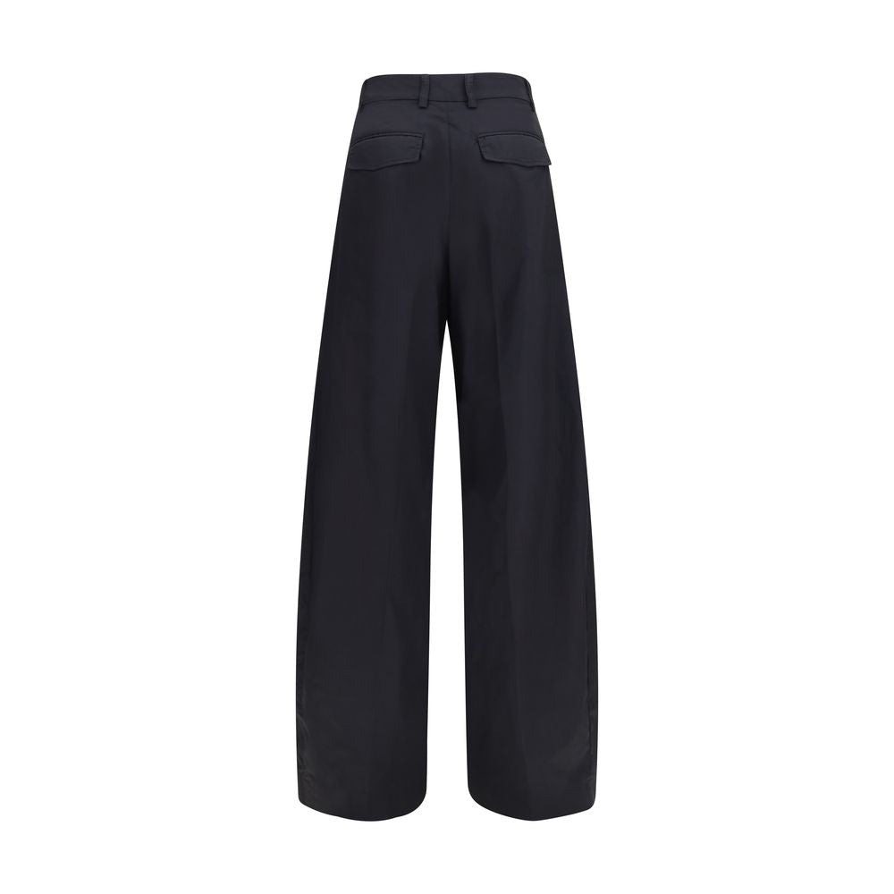 The Latest Black Cotton Casual Pants