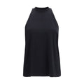 Darkpark Black Cotton Sleeveles T-Shirt