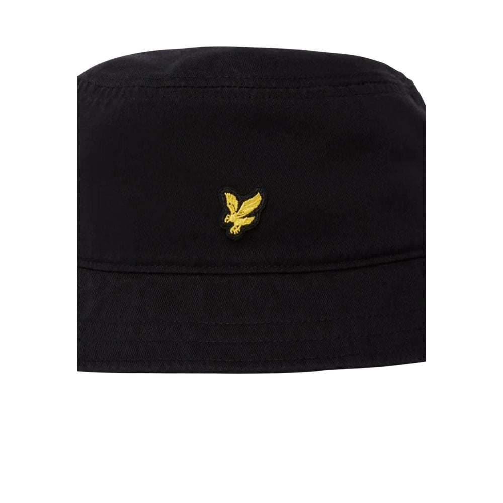 Lyle & Scott Black Cotton Bucket Hat