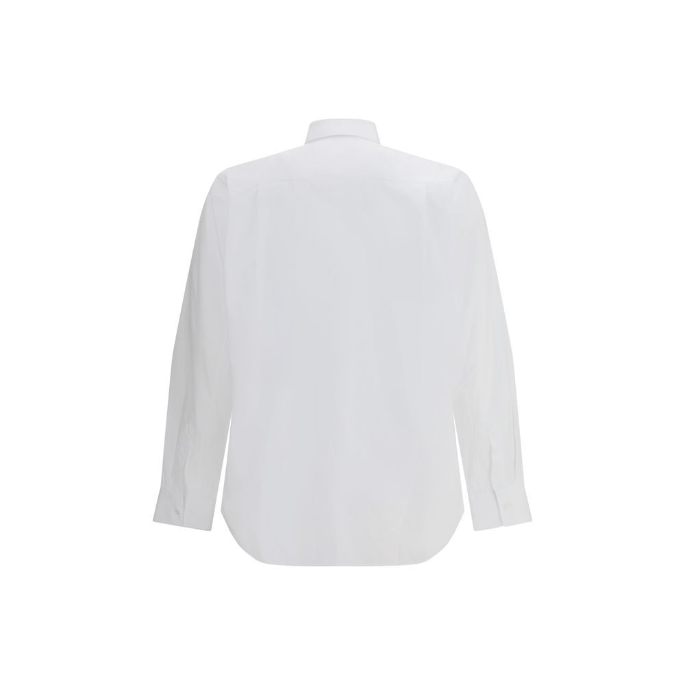Comme Des Garçons Play White Cotton Dress Shirt