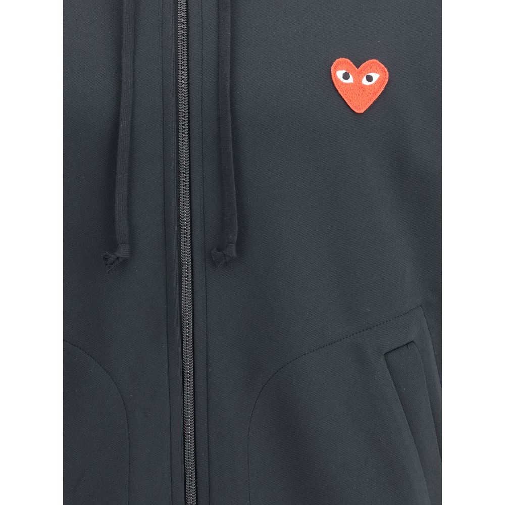 Comme Des Garçons Play Black Polyester Sweatshirt