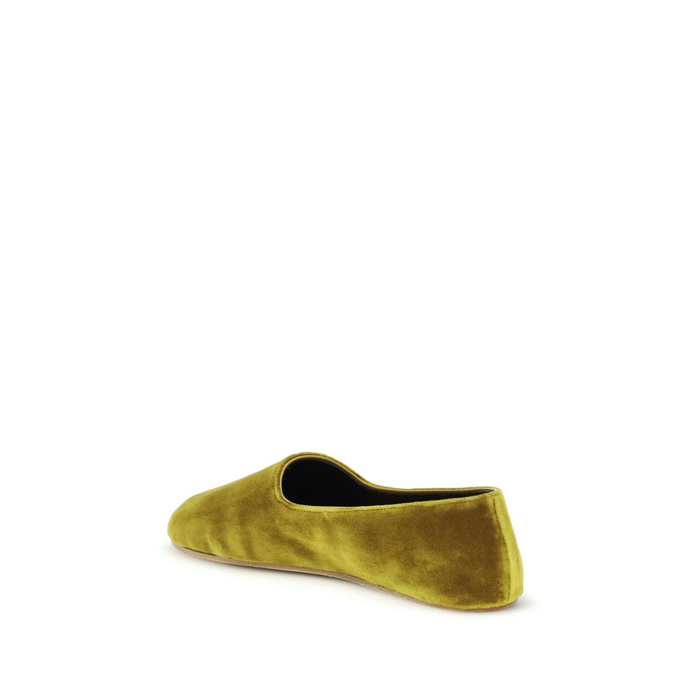 The Row Bicolor Cotton Slip-On Loafers
