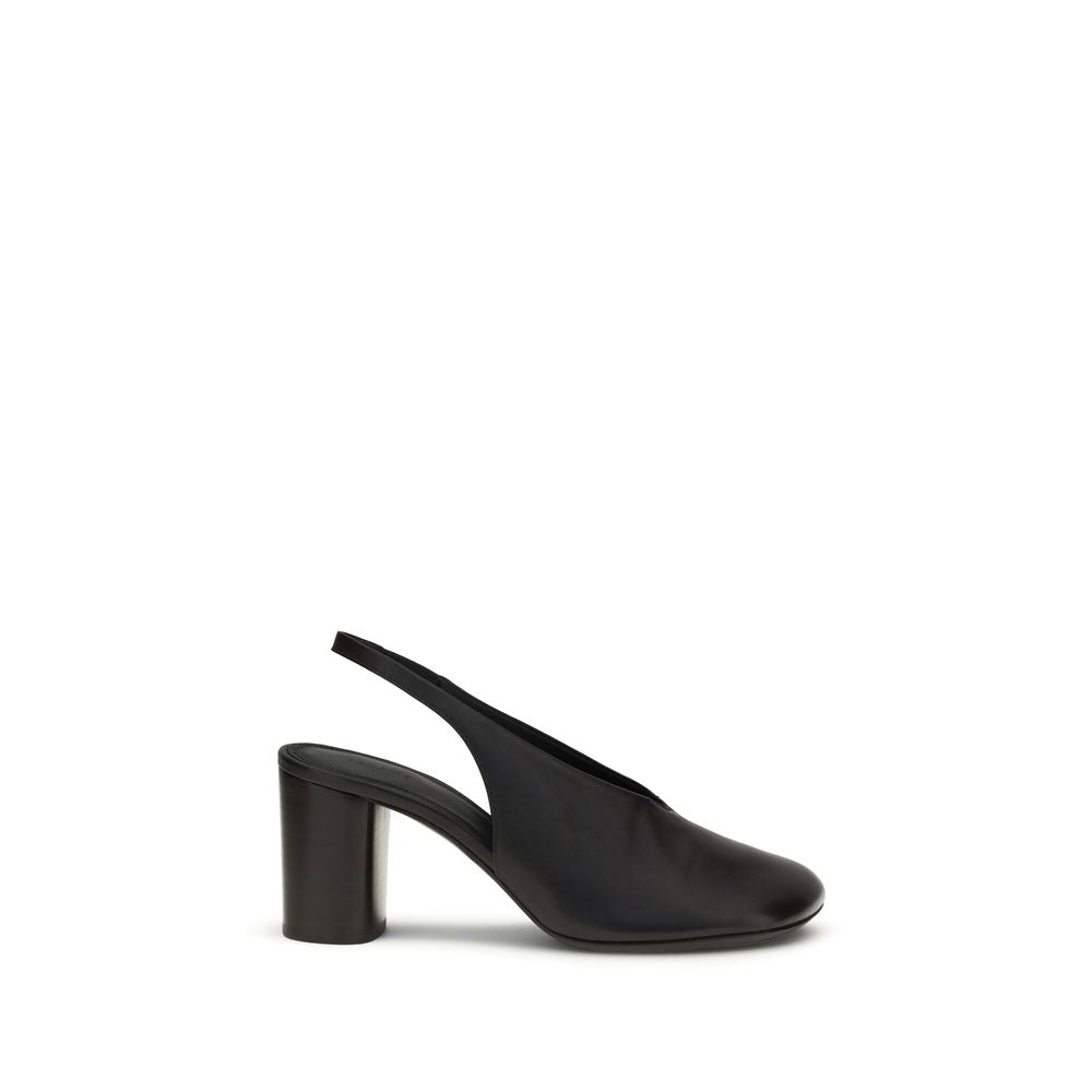 Lemaire Brown Calf Leather Bos Taurus Platform Pumps