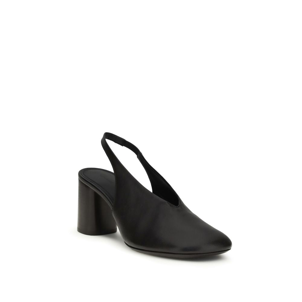 Lemaire Brown Calf Leather Bos Taurus Platform Pumps