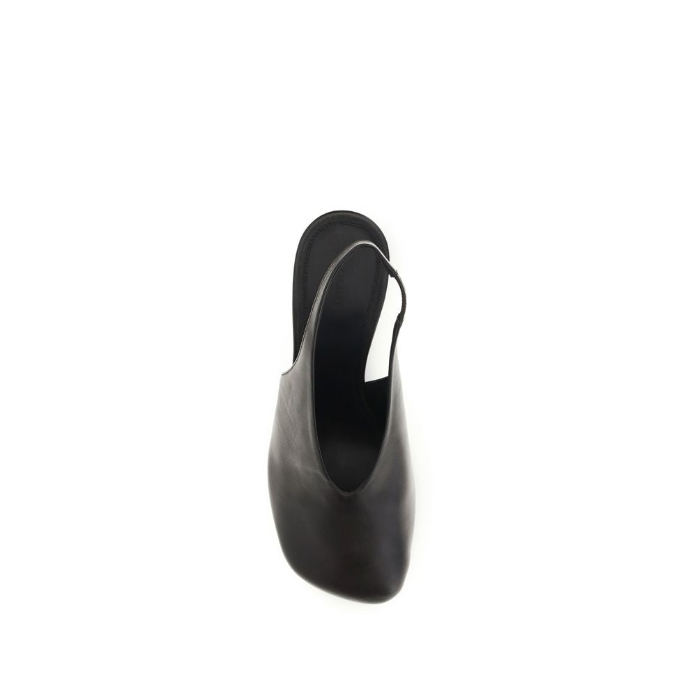 Lemaire Brown Calf Leather Bos Taurus Platform Pumps