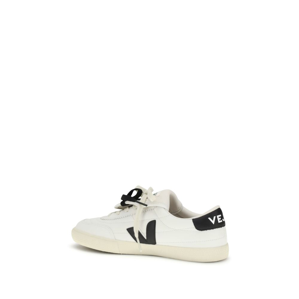 Veja White Calf Leather Bos Taurus Athletic Sneakers