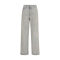 Haikure Blue Cotton Relaxed Fit Jeans