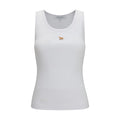 Maison Kitsuné White Cotton Sleeveles T-Shirt