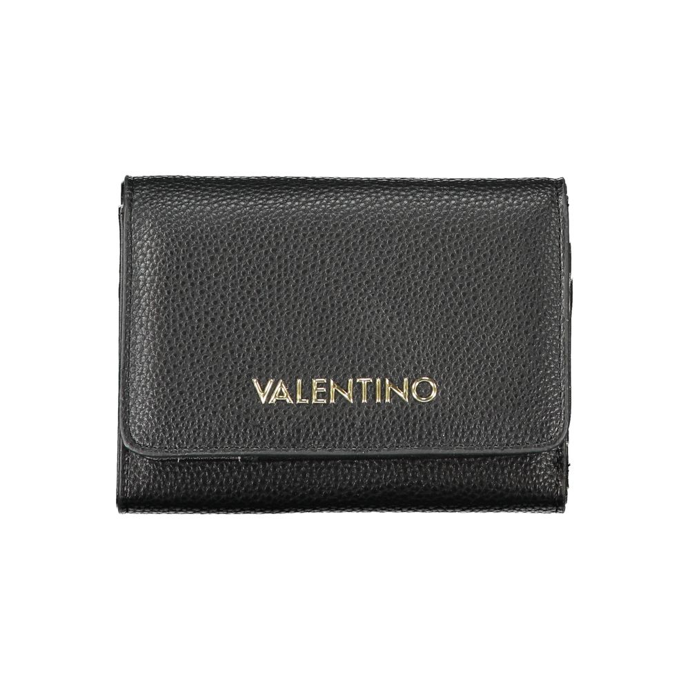 Mario Valentino Black Polyurethane Women's Wallet